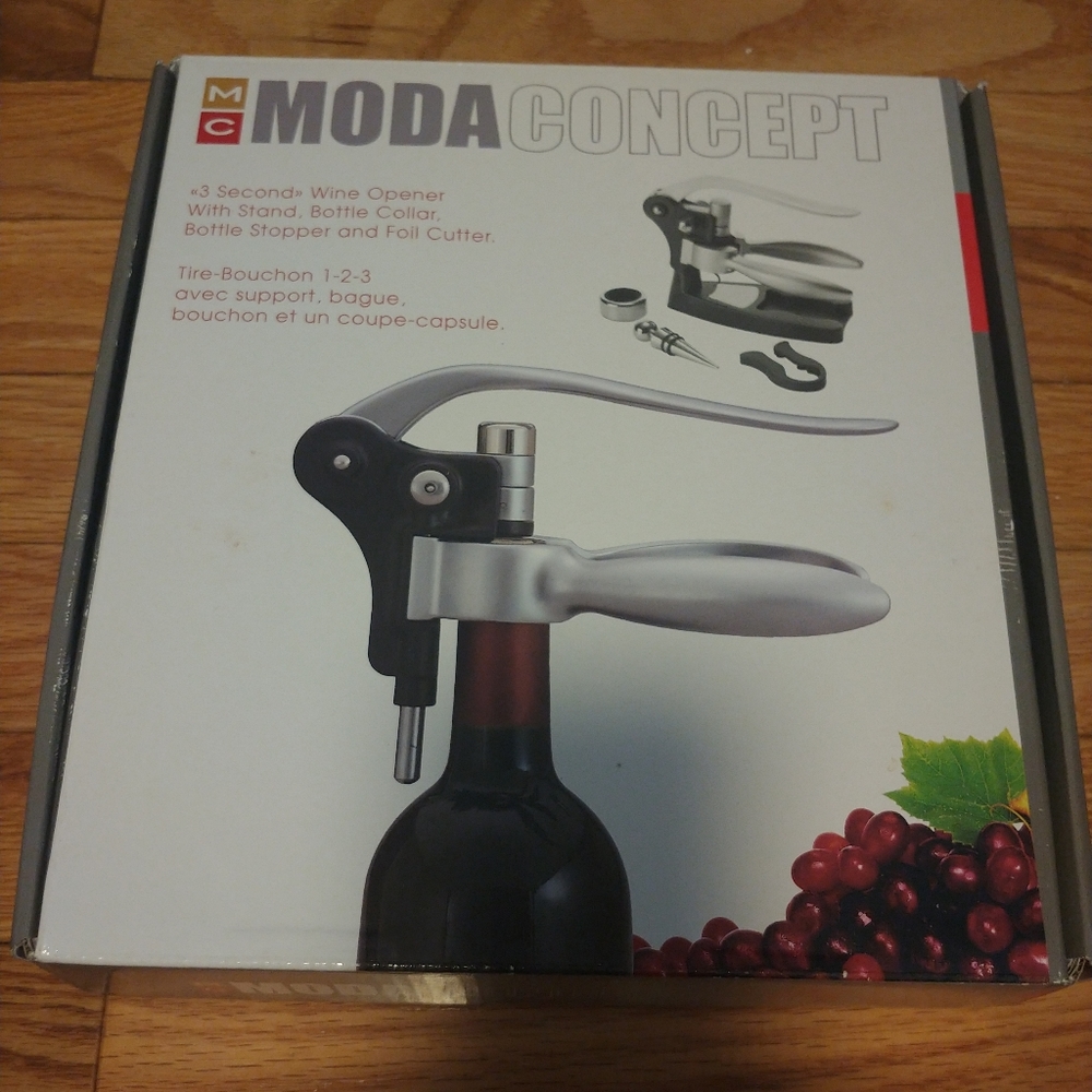 Moda concept 3 second wine opener